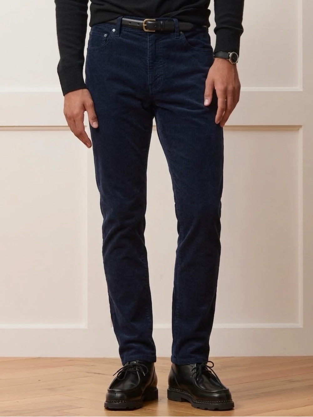 Todd Snyder Italian Slim Fit Stretch Navy Corduroy 5-pocket Pants Size 33 Preppy